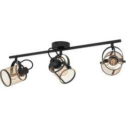 Eglo / Eglo Dellow Ceiling Light 3 Set Black Brass