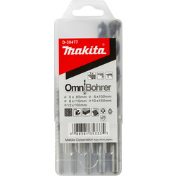 Makita Omnibohrer Drill Bit Set 5 - 12mm