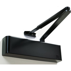 Rutland TS.5204 Door Closer Black Size 2-4, With Cover