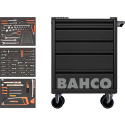 Bahco / Bahco 5 Drawer Black Roller Cabinet