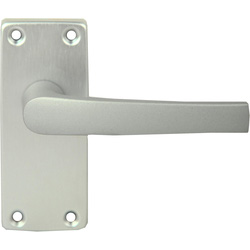 Lockworks / Lockworks Manila Contract Aluminium Door Handle Short Latch Satin