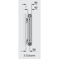 Arlberg 2 Column Horizontal Radiator