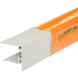 Alukap / Alukap-XR Sheet End Stop Bar for Axiome Sheets 25mm x 3m White