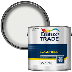 Dulux Trade Eggshell Paint White 2.5L