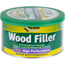 Everbuild Everbuild High Performance Wood Filler 500g Light Stainable - 21587 - from Toolstation