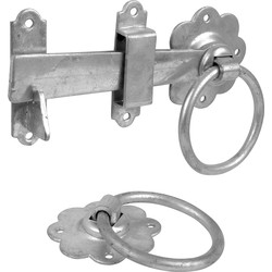 Perry / Ring Handled Gate Latch 6" Galvanised