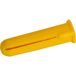 Wall Plug Yellow 5mm - 21883 - from Toolstation