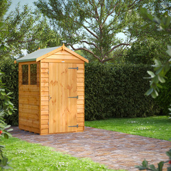 Power / Power Overlap Apex Shed 4' x 4'