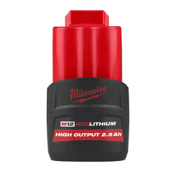 Milwaukee M12HB2.5 High Output 2.5Ah REDLITHIUM-ION Battery