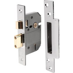Yale Yale BS 5 Lever Mortice Sashlock 64mm Polished Chrome - 22510 - from Toolstation