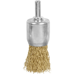 Wire End Brush 24mm Crimped Brass