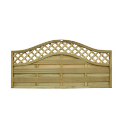 Forest Garden Pressure Treated Decorative Europa Prague Fence Panel