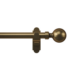 Rothley Curtain Pole Kit with Solid Orb Finials