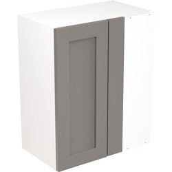 Kitchen Kit / Kitchen Kit Flatpack Shaker Kitchen Cabinet Wall Blind Corner Unit Ultra Matt Dust Grey 600mm