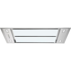 Cata 110cm Ceiling Extractor Hood White Glass
