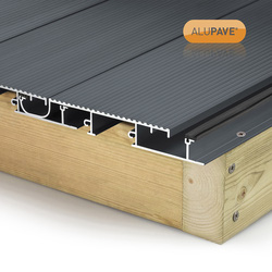 Alupave Fireproof Full-Seal Flat Roof & Decking Board Grey 2m