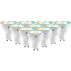 Hive Hive Active Light Cool to Warm White Dimmable Smart LED GU10 Bulb 5.4W 350lm - 23313 - from Toolstation