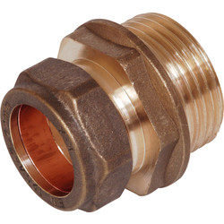 Compression Coupler Male 22mm x 1"