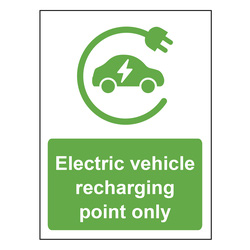 Electric Vehicle Charging Point Sign 400 x 300mm