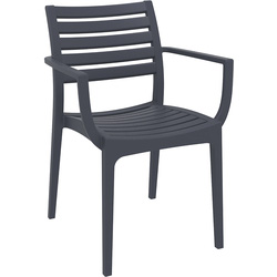Artemis Arm Chair Dark Grey