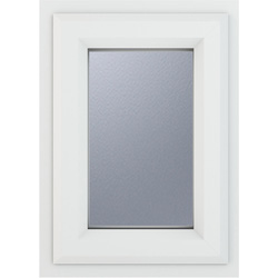 Crystal Casement uPVC Window Top Opening 440mm x 610mm Obscure Double Glazing White