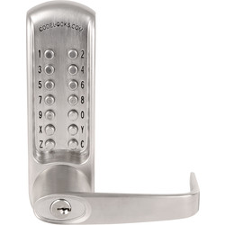Codelocks / Codelocks CL620 - Mortice Lock with Double Cylinder, 3 Keys and Anti-Panic Safety Function 55mm Backset