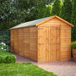 Power / Power Overlap Apex Shed 20' x 6' No Windows