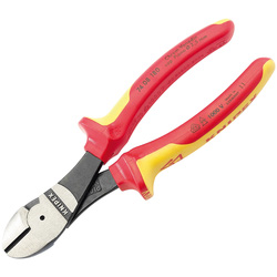 Knipex Knipex VDE Fully Insulated High Leverage Diagonal Side Cutters 180mm - 24067 - from Toolstation