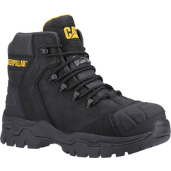 CAT / Caterpillar Everett Waterproof Metal Free Safety Boots Black Size 8