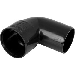 Aquaflow Solvent Weld 90° Conversion 40mm Black - 24261 - from Toolstation