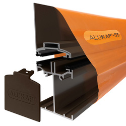 Alukap-SS Low Profile Wall Bar Brown 2.4m