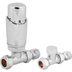 Reina / Modal TRV & Lockshield Chrome Straight