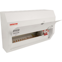 Contactum Contactum 18th Edition Amd 2 100A DP Consumer Unit + Surge 14 Way 100A plus SPD - 24501 - from Toolstation
