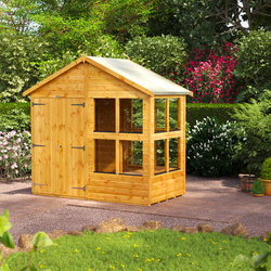 Power Apex Potting Shed 4' x 8' - Double Doors