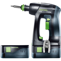 Festool 18V C 18 Li  Cordless Drill Driver 2 x 5.2Ah