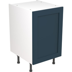 Kitchen Kit Flatpack Shaker Kitchen Cabinet Base Unit Ultra Matt Indigo Blue 500mm