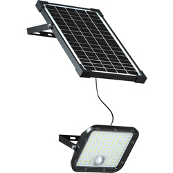 V-TAC / V-TAC LED PIR Floodlight with Solar Panel & Battery Indicator IP65 30W 4800lm 4000K