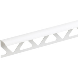 White / Homelux White PVC Trade Tile Trim 6mm x 2500mm