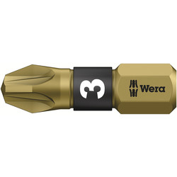 Wera Gold Bi-Torsion Screwdriver Bit PZD 3 x 25mm