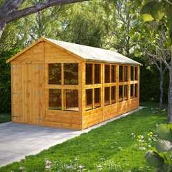 Power / Power Apex Potting Shed 16' x 8' - Double Doors