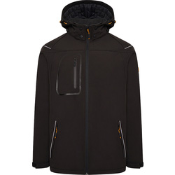 JCB / JCB Trade Hooded Softshell Jacket Large