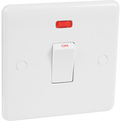 Wessex Electrical Wessex White 20A DP Switch Neon - 25512 - from Toolstation