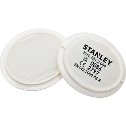 Stanley Dust Mask Respirator With P3 Fitted Filters and Face-Fit-Check™ P3 Replacement Filters