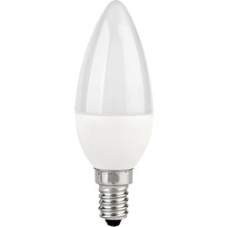 Corby Lighting Corby Lighting LED Candle Frosted Dimmable Lamp 6W E14/SES 470lm - 25802 - from Toolstation