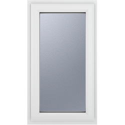 Crystal Casement uPVC Window Right Hand Opening 610mm x 965mm Obscure Triple Glazed White