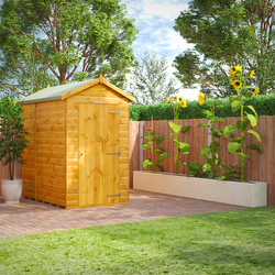 Power Windowless Apex Shed 6' x 4 4'