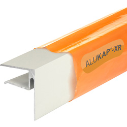 Alukap-XR Sheet End Stop Bar for Axiome Sheets 16mm x 3m White