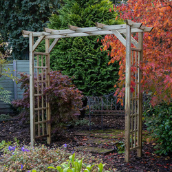 Forest Garden Classic Flat Top Arch 213cm (h) x 72cm (l) x 210cm (w)