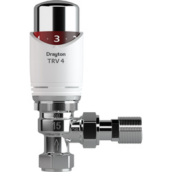 Drayton Auto-balancing TRV4 15mm Angled with Lockshield