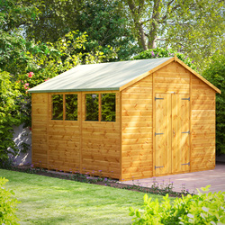 Power / Power Apex Shed 10' x 10' Double Doors